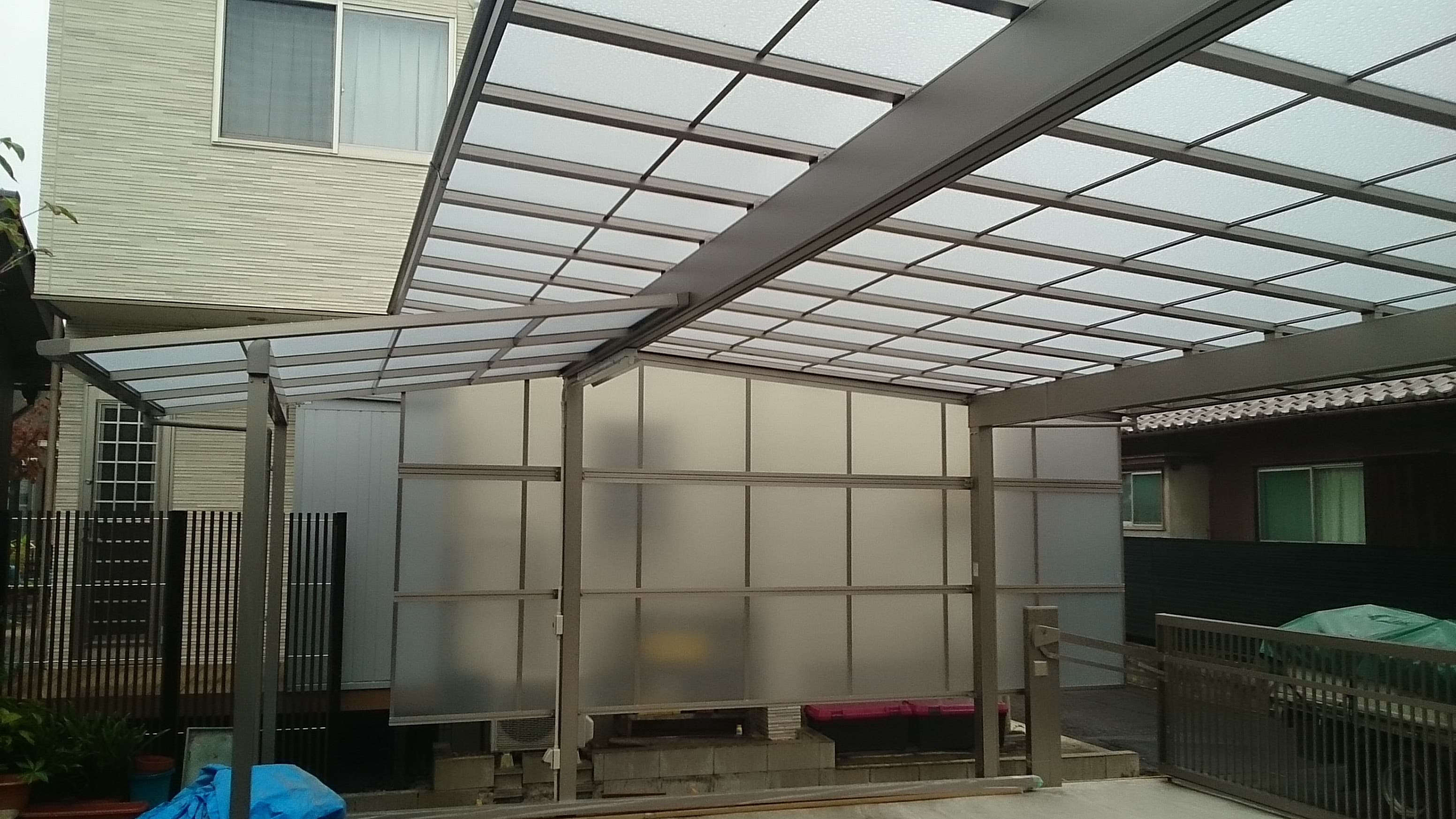 カーポート・サイクルポート新設工事 | 名古屋市名東区のエクステリア工事ならイズ美