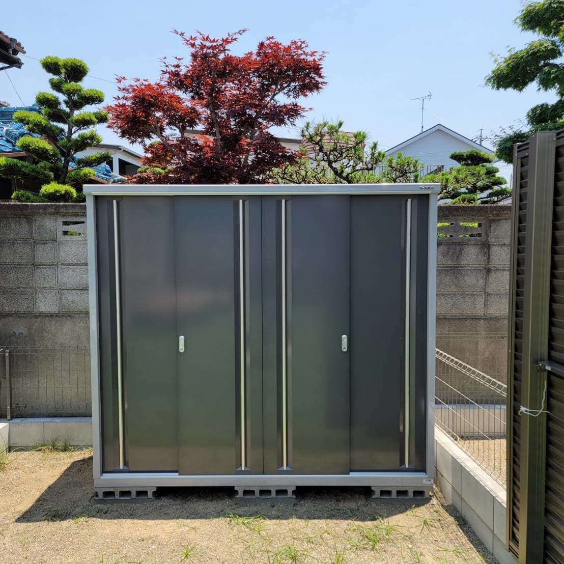 物置設置 名古屋市名東区 | 名古屋市名東区でエクステリア工事ならイズ美