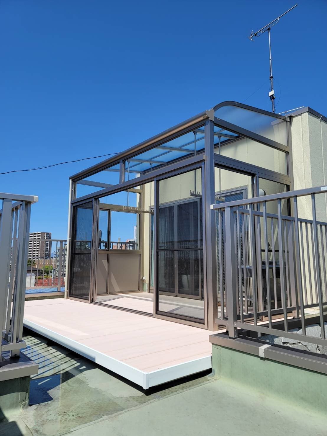 サンルーム新設 | 名古屋市名東区のエクステリア工事ならイズ美