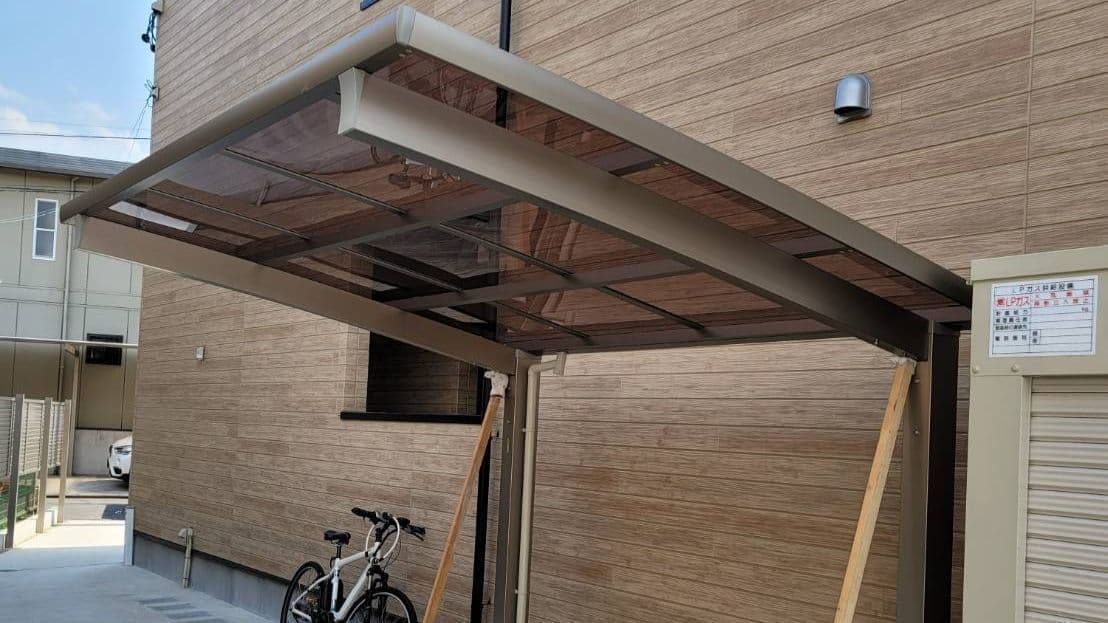 サイクルポート新設 名古屋市名東区 | 名古屋市名東区でエクステリア工事ならイズ美