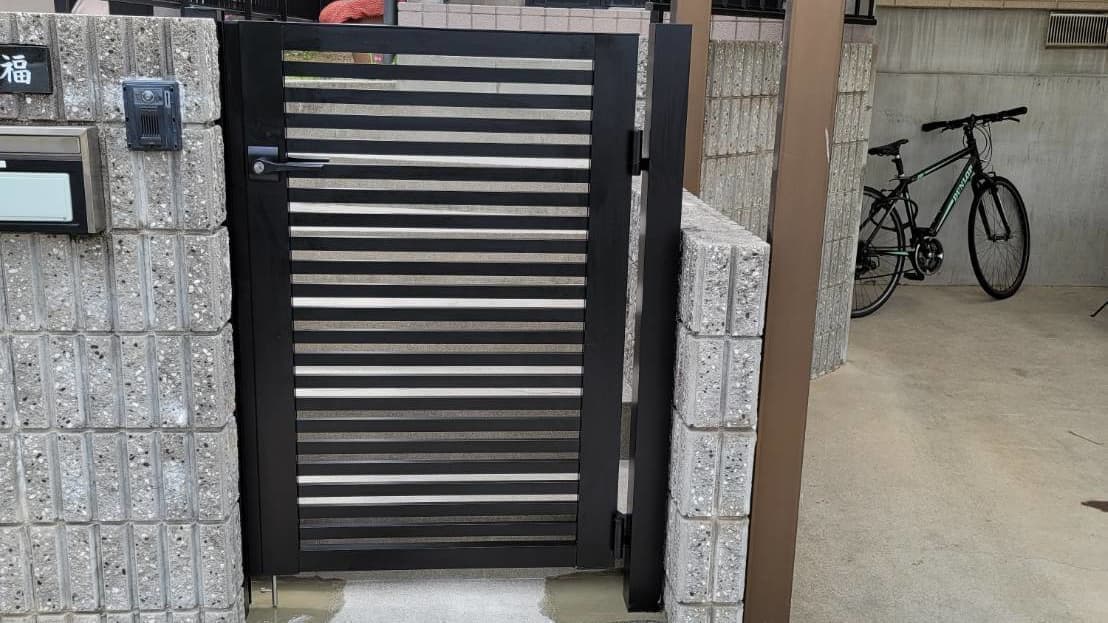 門扉新設 名古屋市名東区 | 名古屋市名東区でエクステリア工事ならイズ美