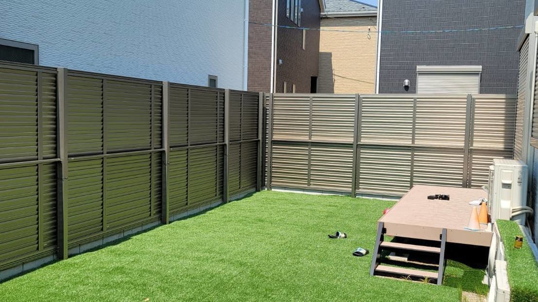 人工芝張り 名古屋市名東区 | 名古屋市名東区でエクステリア工事ならイズ美