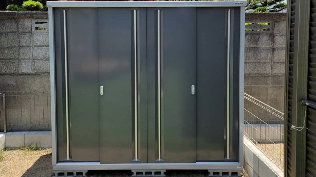 物置設置 名古屋市名東区 | 名古屋市名東区でエクステリア工事ならイズ美