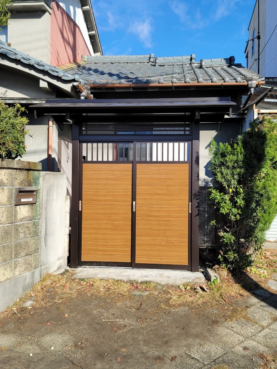 門の設置 | 名古屋市名東区のエクステリア工事ならイズ美